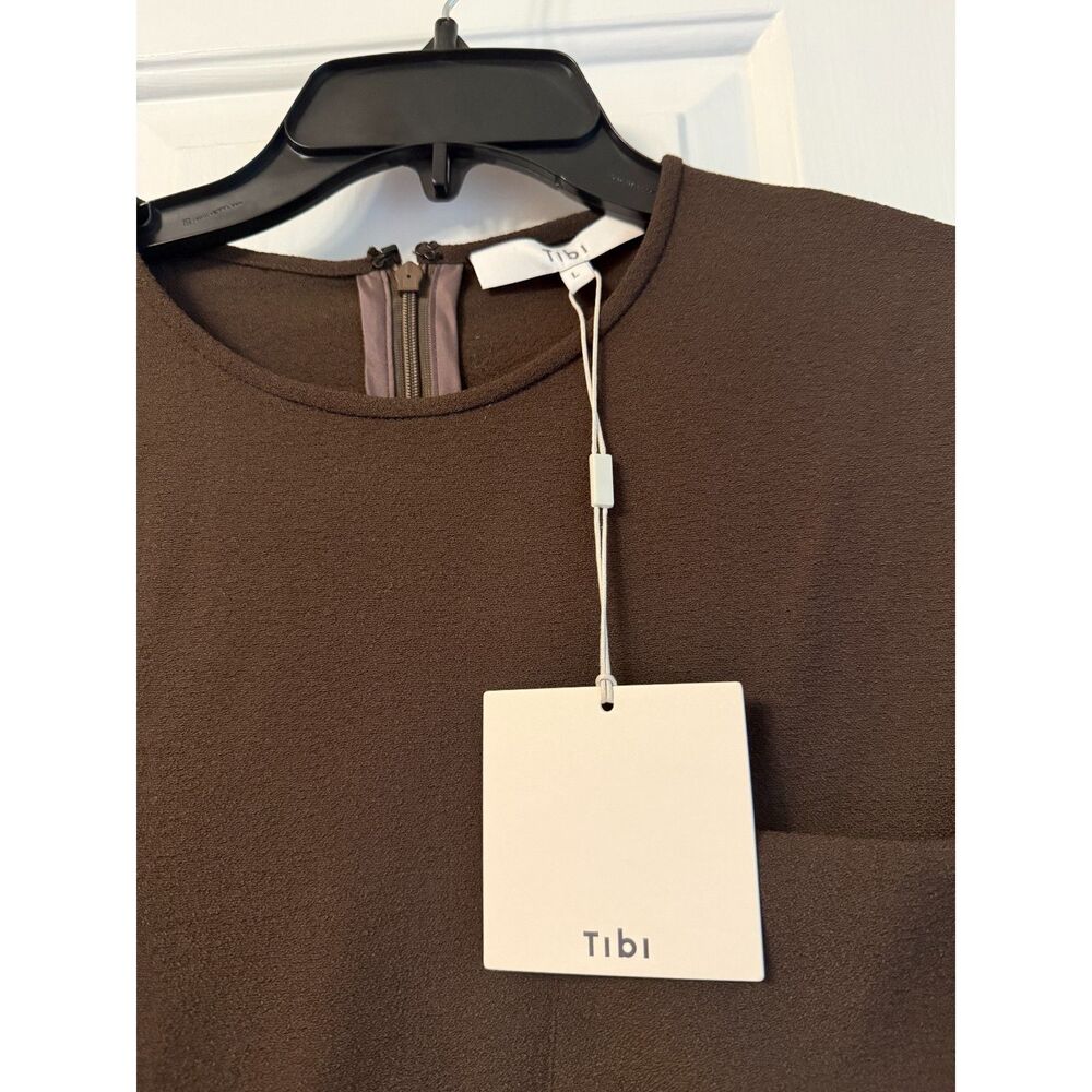 Tibi Mica Crepe Easy T-Shirt - Picture 3 of 4
